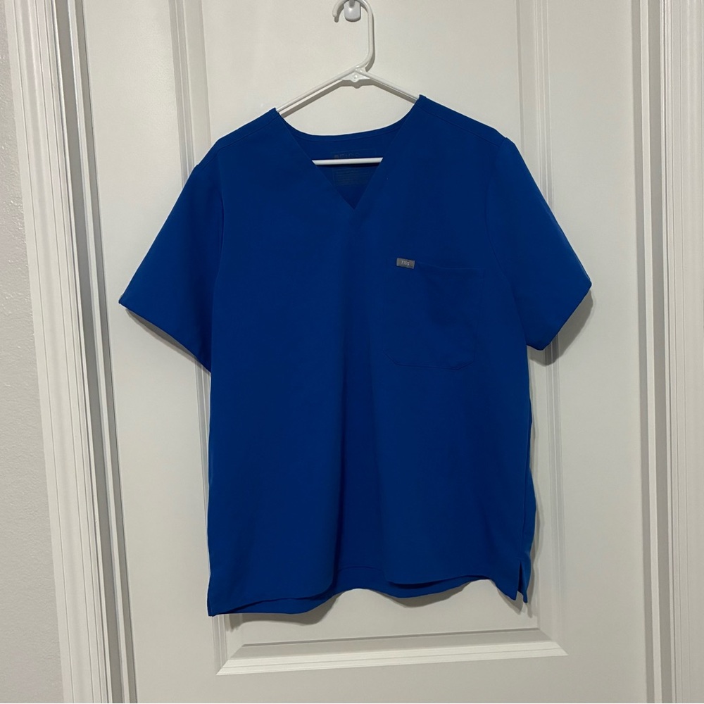 Figs Technical Collection Royal Blue Scrub Top Women’s Size XXL